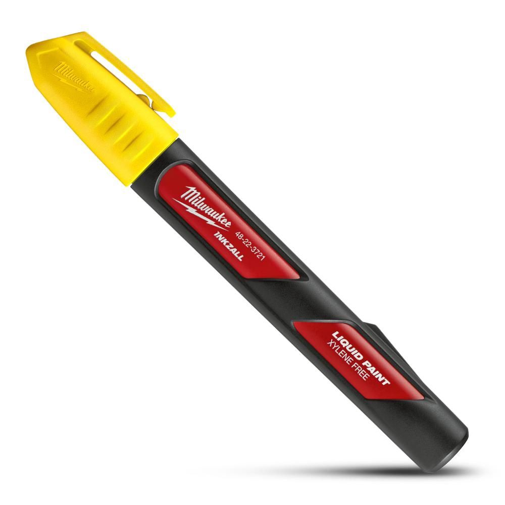 Milwaukee 48223721 1-Pack INKZALL Yellow Paint Marker Pen