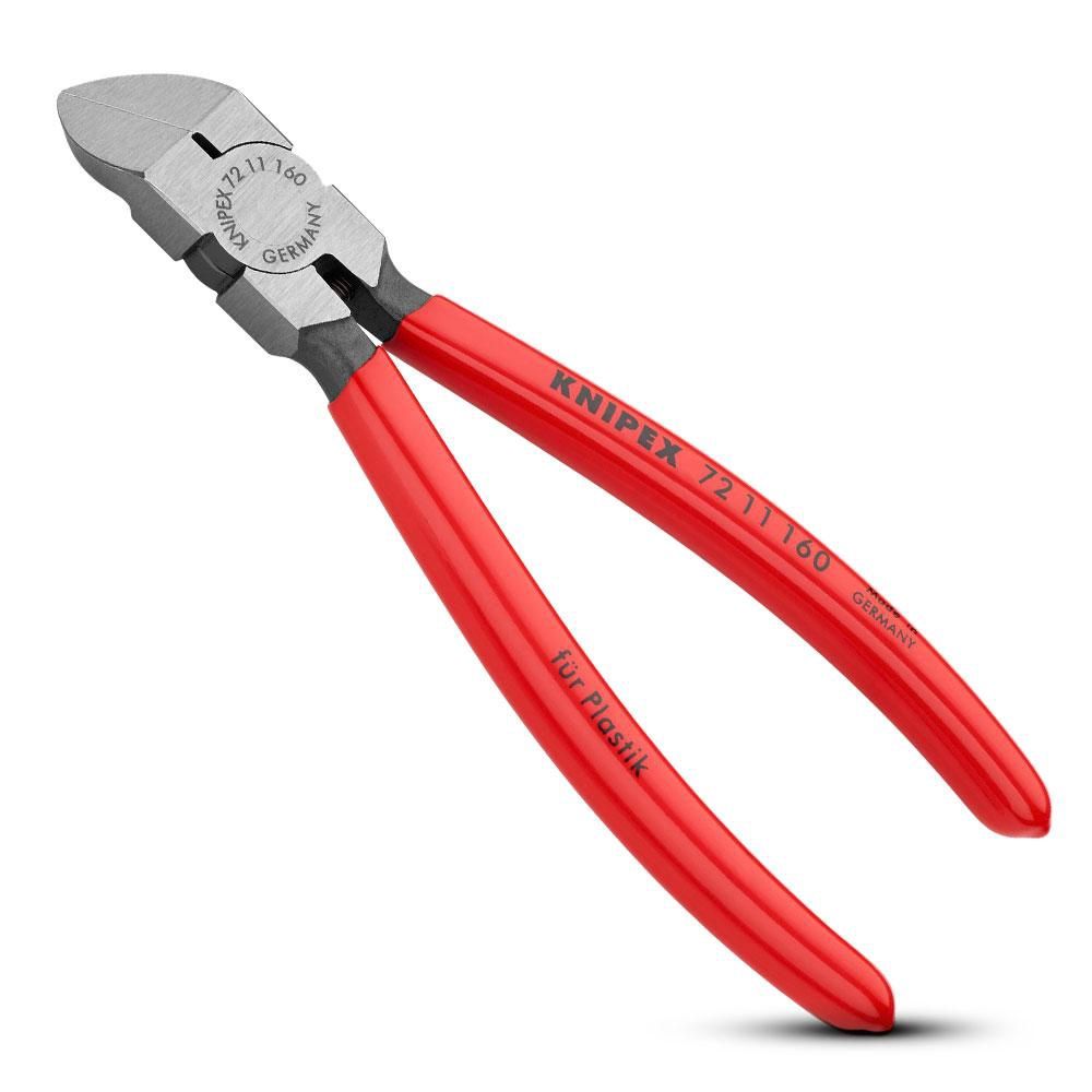 Knipex 7211160SB 160mm Diagonal Cutters for Plastic