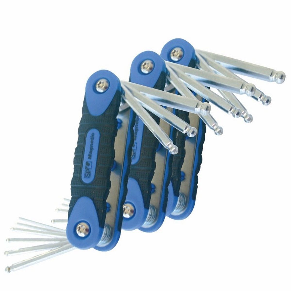 SP Tools SP34560 - Hex Key Set Magnetic Folding 3 Piece Combo