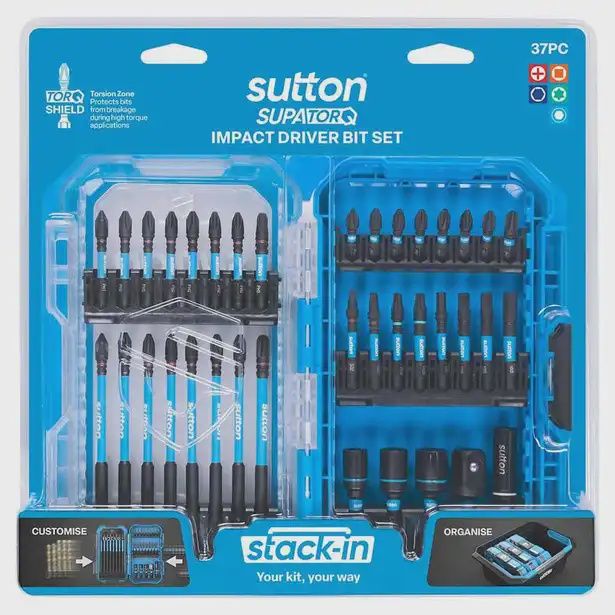 SUTTON S251S37A SCDRV BIT S250 SUPATORQ POWER BITS STACH IN SET 37PC