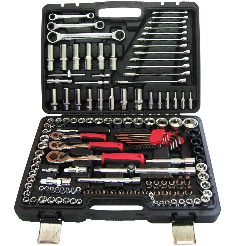 MAKO TOOLS HG-048 – 150 PCS 1/4”, 3/8” &amp; 1/2” Dr socket Ratchet Kit