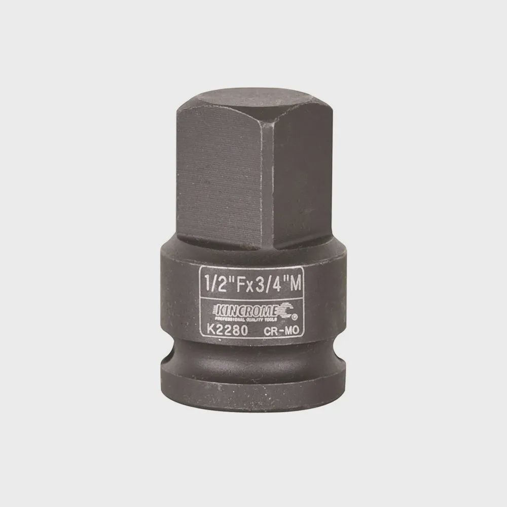 KINCROME 1/2Inch Drive F x 3/4Inch M Impact Socket Adaptor K2280