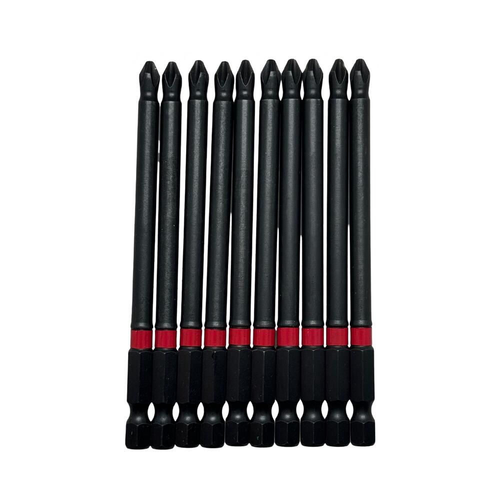 Lexem IDBPH2X100 100mm Magnetic PH2 Power Bit (10 Pack)