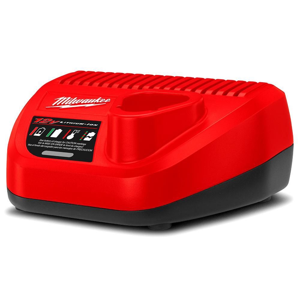 Milwaukee C12C 12V Li-Ion RED LITHIUM Battery Charger