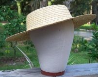 1860 Young Woman&#39;s Straw Hat
