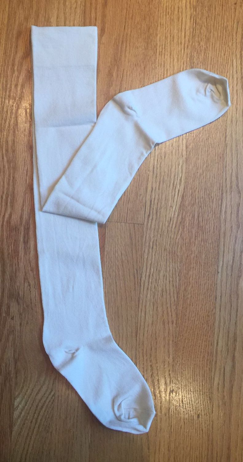 Beige cotton/lycra socks