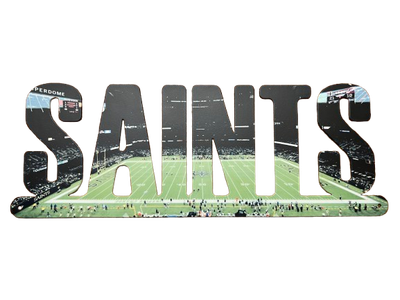 New Orleans Saints Text Sublimated Metal Sign- Caesars Superdome