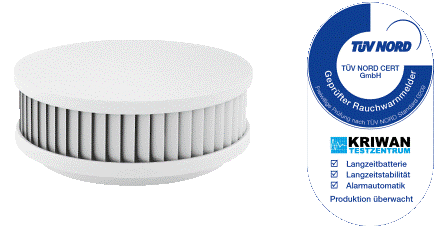 RAUCH- UND WÄRME MELDER (weiss)