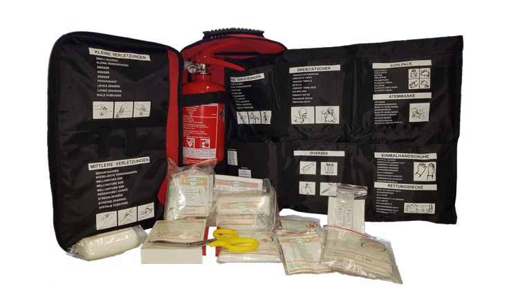 ERSTE HILFE SET OHNE ODER MIT 2 LITER LÖSCHER ERSTE HILFE SET OHNE ODER MIT 2 LITER LÖSCHER