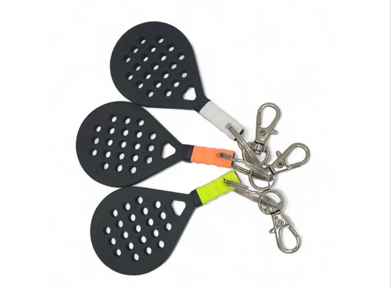 Padel Keychain Racket Style with Original Tape