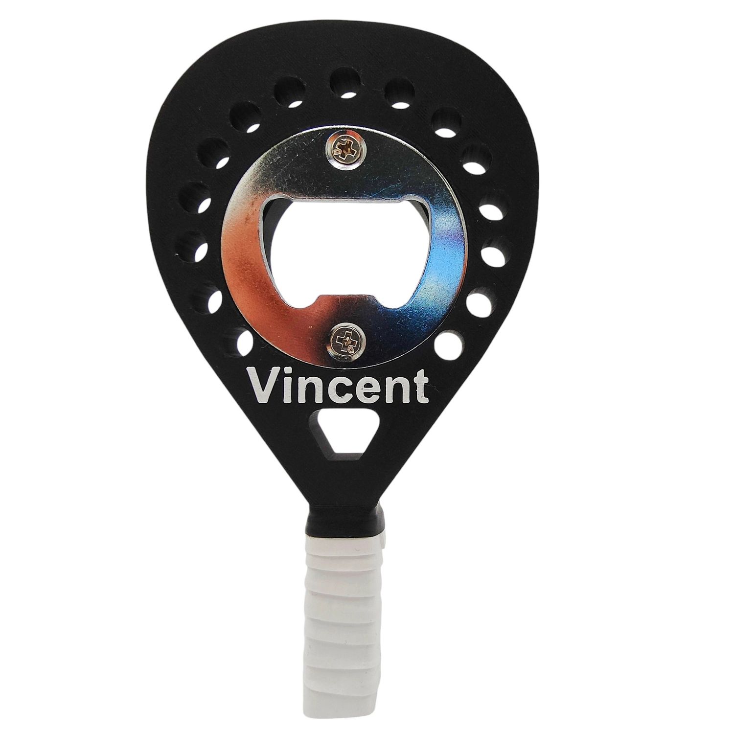 Personalised Padel Racket Bottle Opener Gift For Player Enthusiasts