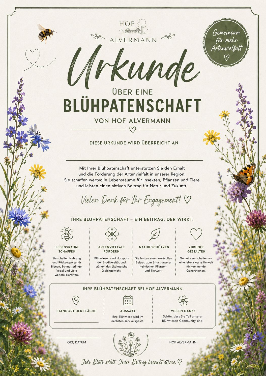 Blühpatenschaft | 1000 m²