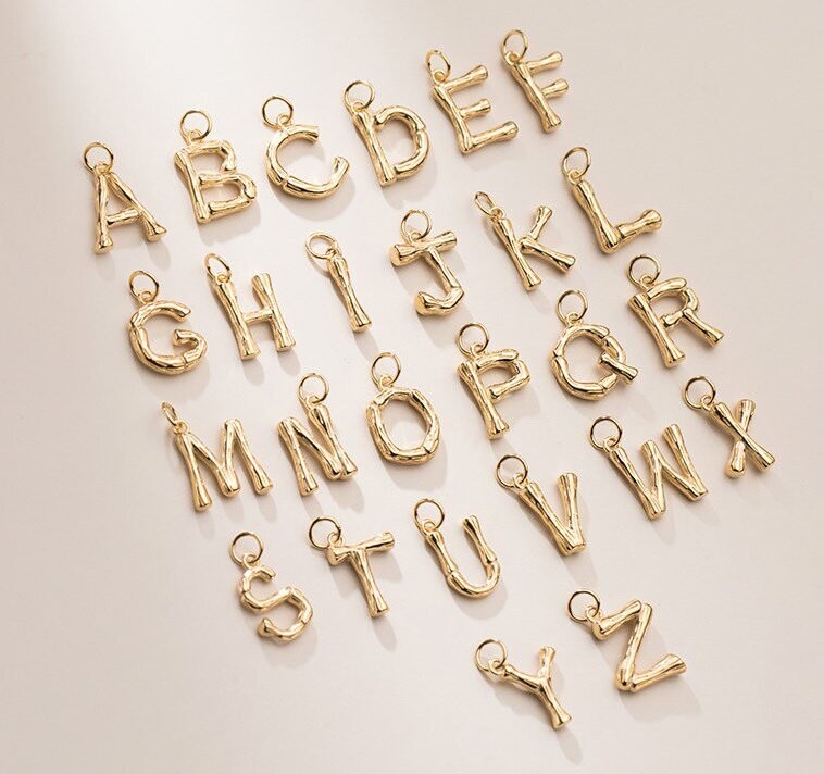 L Gold plated initial necklace L Gold plated initial necklace