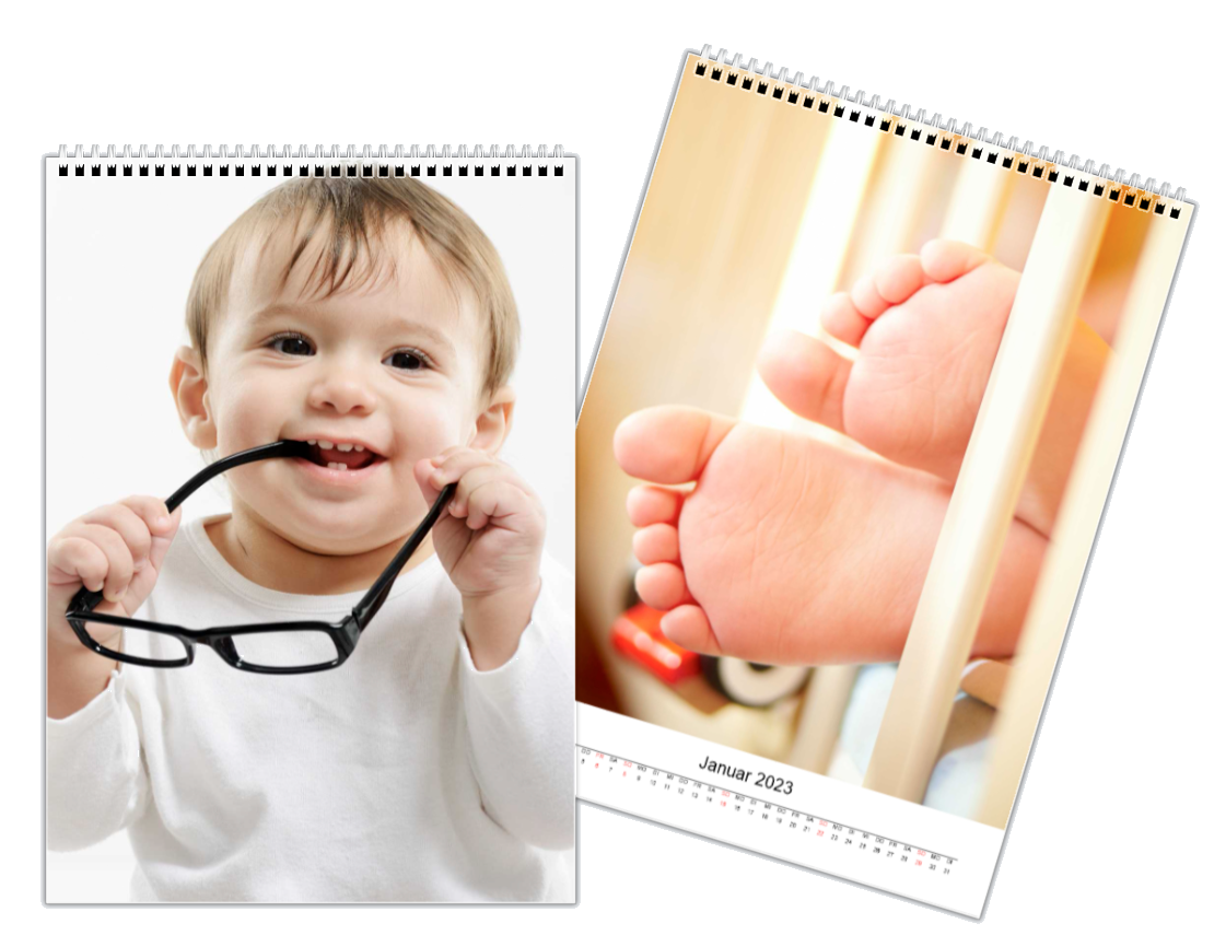 Gedruckte Foto-Kalender