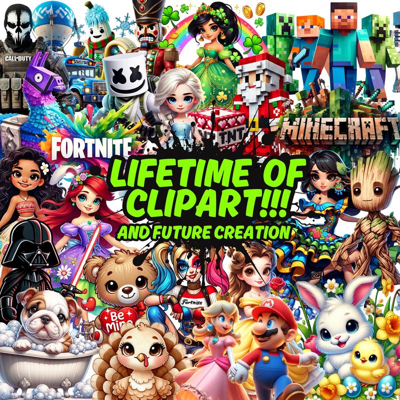 Unlock Creativity with Our Ultimate Clipart Bundle! - Digital Images / PNGS / Clipart and More in the Future