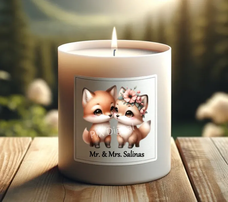 Utterly Infatuated Foxes - Digital Image PNG / Clipart