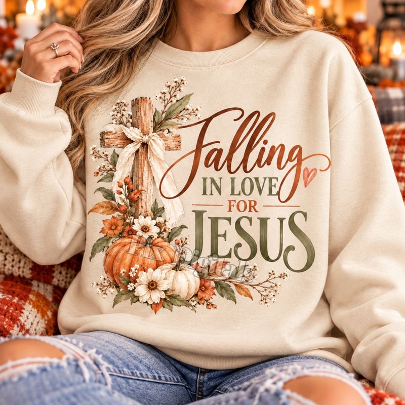 Fall in Jesus, He Never leaves - 8 Digital Images Clipart / PNGs