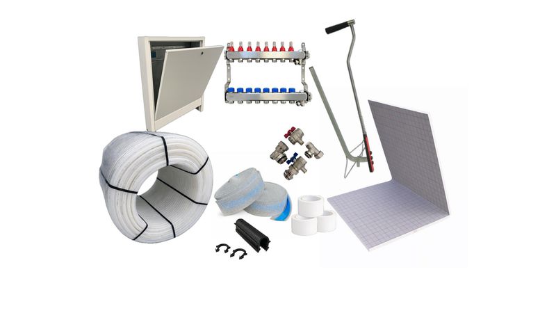 Tackersystem Set 80m² - Komplettset inkl. Verteiler & Schrank Tackersystem Set 80m² - Komplettset inkl. Verteiler & Schrank