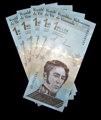 (50) 1 Million Venezuelan Soberano (VEB) Bolivar 2020 Black Light Uv-Verified​ Authentic Notes
