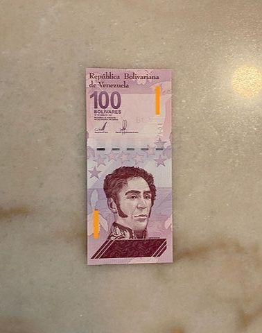 (5) 100 Venezuela Digital Notes Bolivar Black Light Uv-light Verified Authentic
