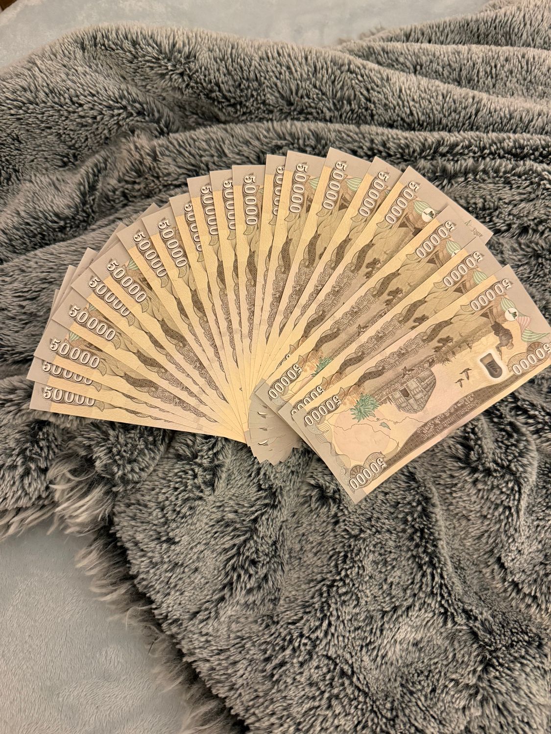 1M (Altogether) IRAQI DINAR IQD BLACK LIGHT UV-VERIFIED AUTHENTIC IQD NOTES