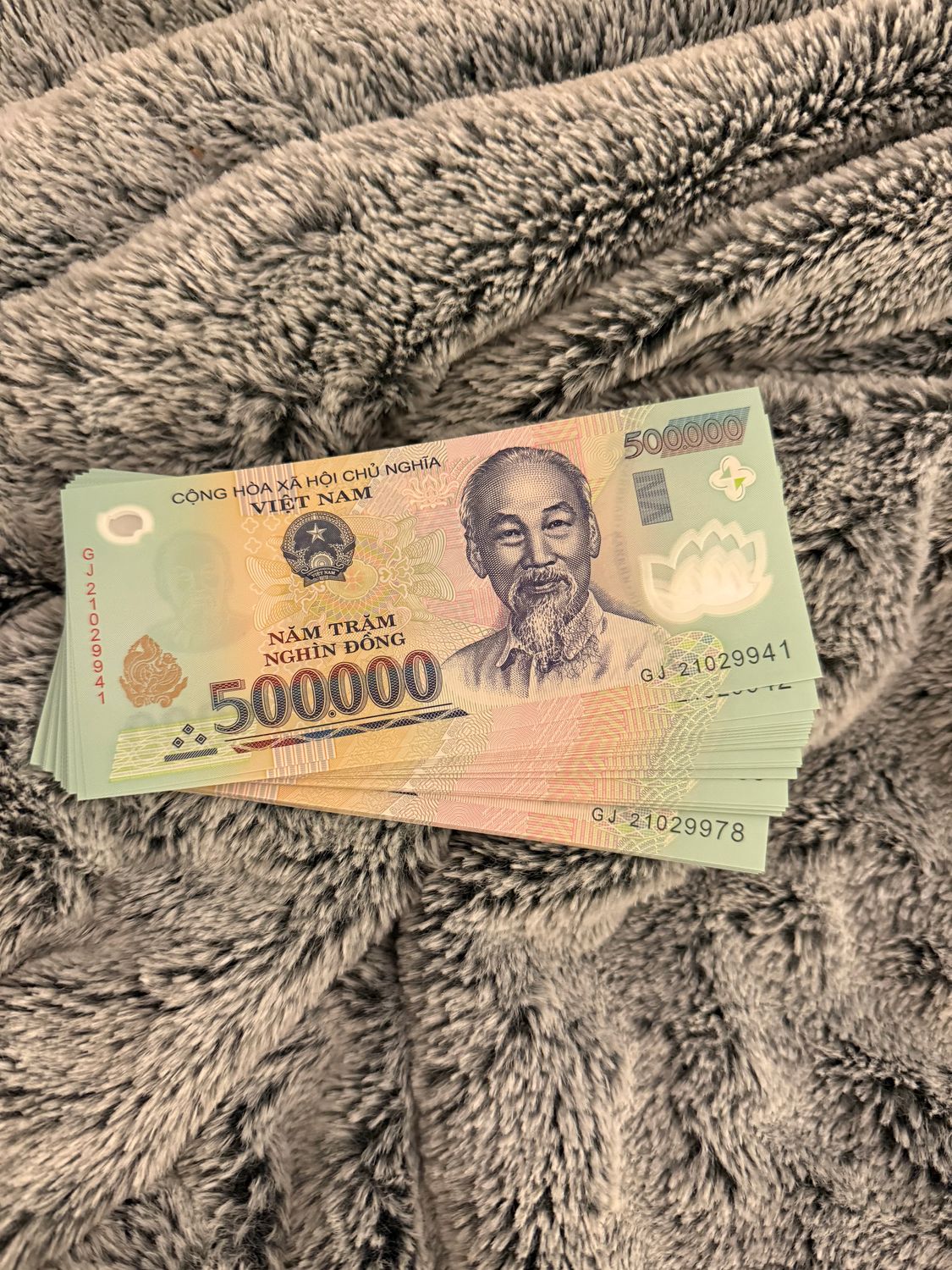 30M VIETNAMESE DONG BLACK LIGHT UV-VERIFIED AUTHENTIC NOTES