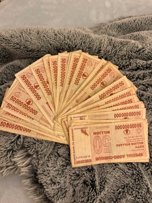 (25) x 50 Billion Zimbabwe Special Agro Cheque (2008yr) Black Light Uv-Verified​ Authentic Notes