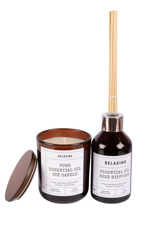 Relaxing Essential Oil Candle & Reed Diffuser