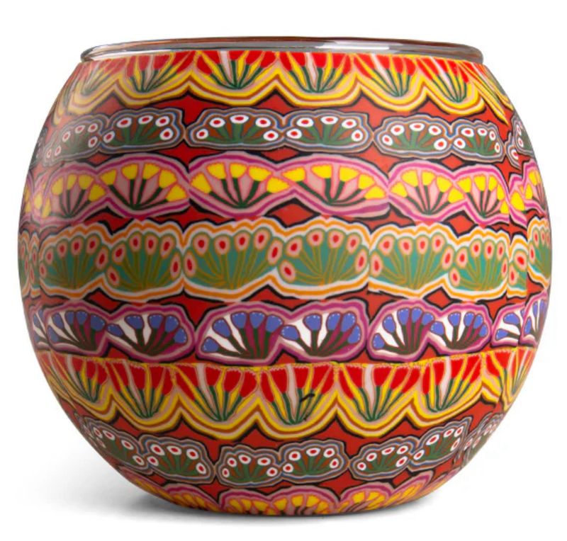 Aboriginal Medicine Flowers Tealight Holder