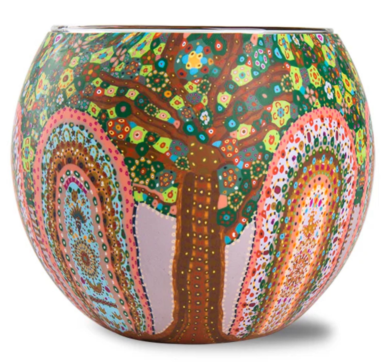 Aboriginal Tree Of Life Tealight Holder