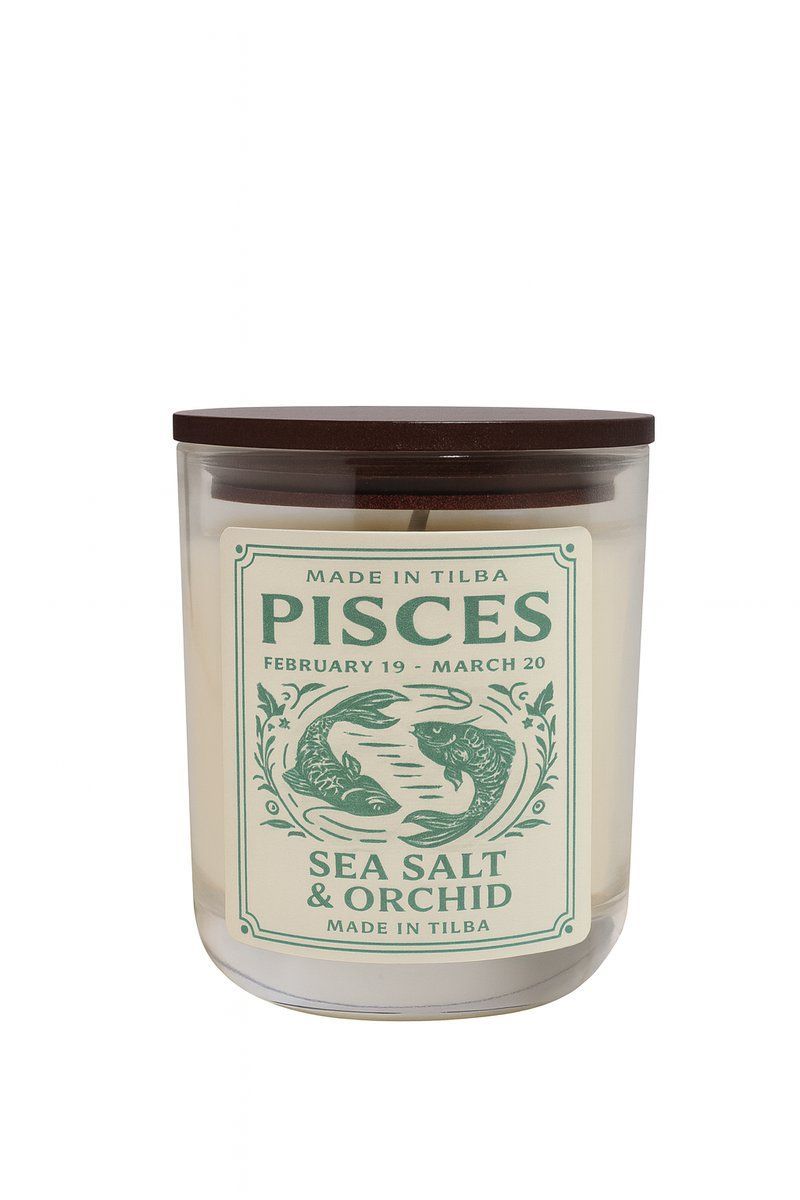 Pisces Zodiac Candle