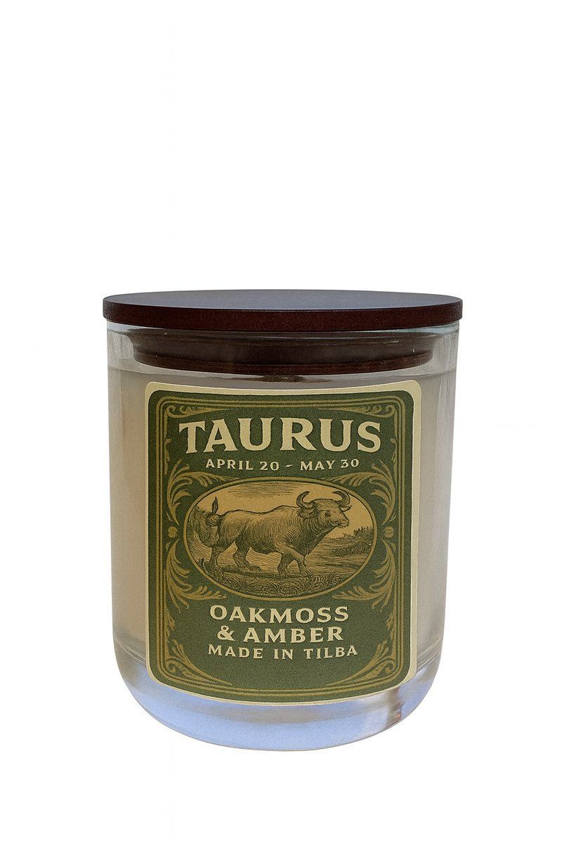 Taurus Zodiac Candle