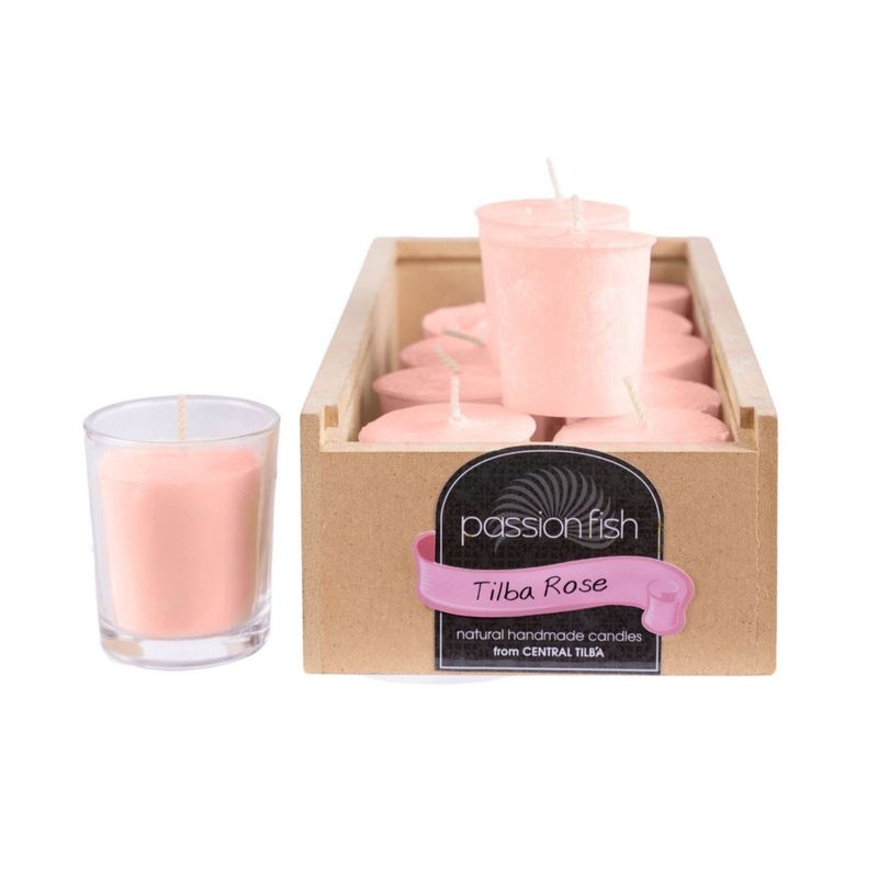 Tilba Rose 15hr Votive Candle