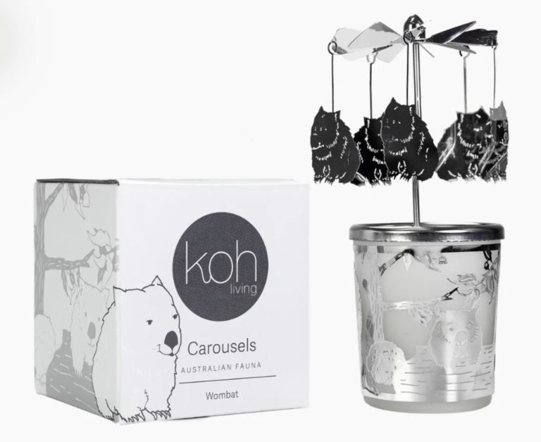 Wombat Whirly Gig Wombat Whirly Gig spinning tealight carousel from Passionfish Candles