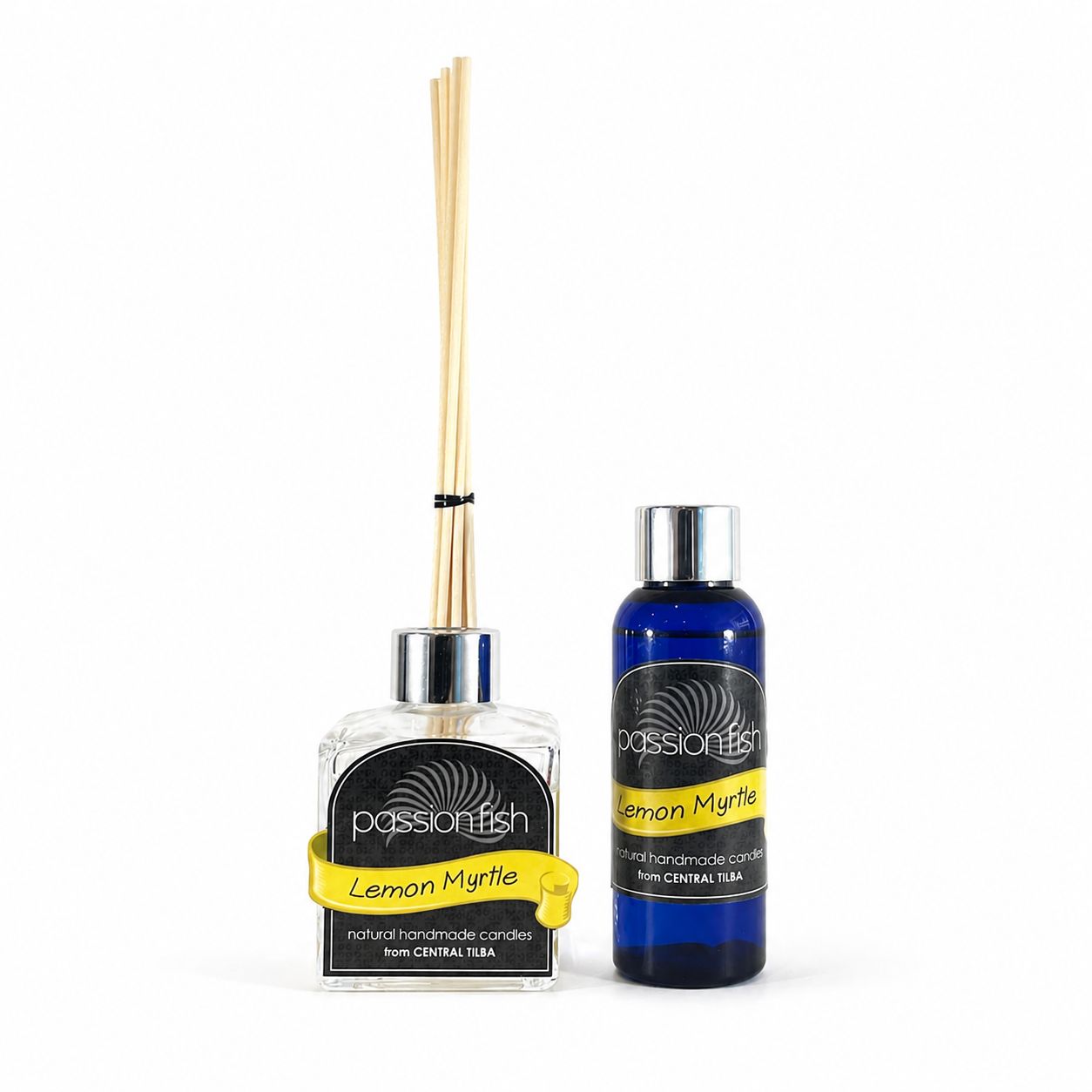 Lemon Myrtle handmade reed diffuser by Passionfish Candles in Central Tilba