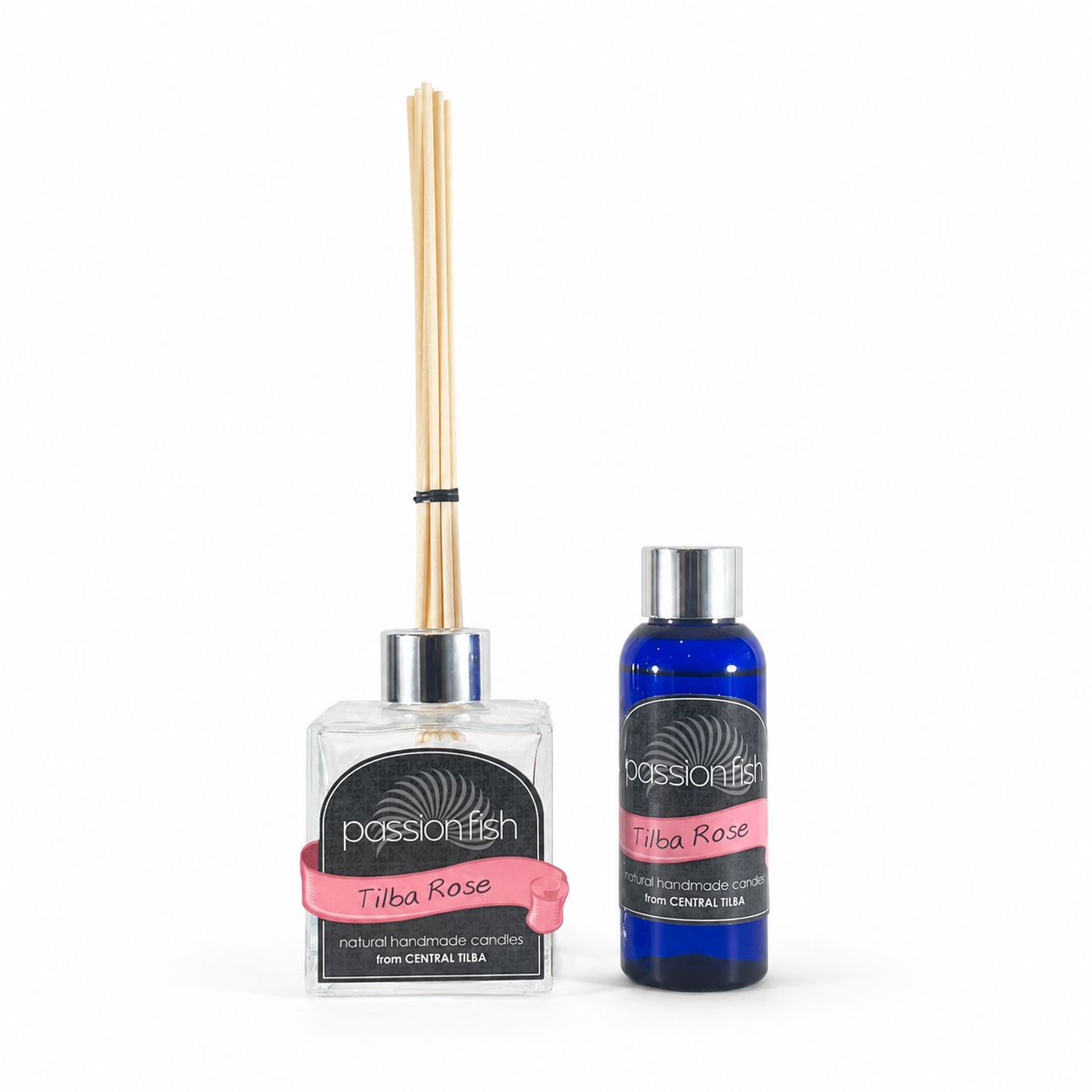 Tilba Rose handmade reed diffuser by Passionfish Candles in Central Tilba