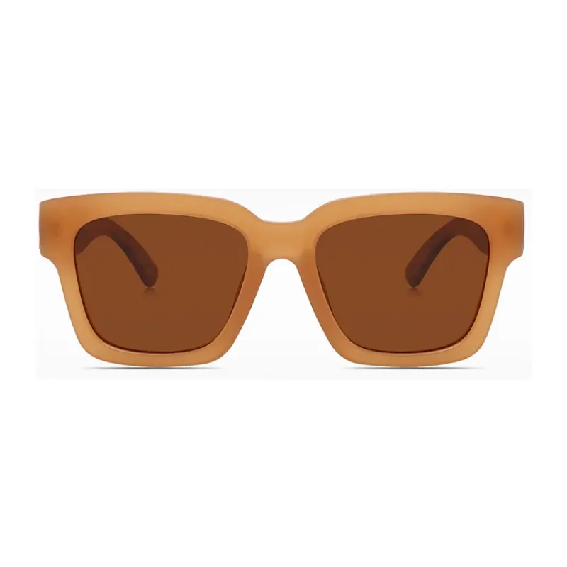 BAM Bodalla Amber Polarised Sunglasses BAM Bodalla Amber polarised sunglasses with chunky caramel square frame
