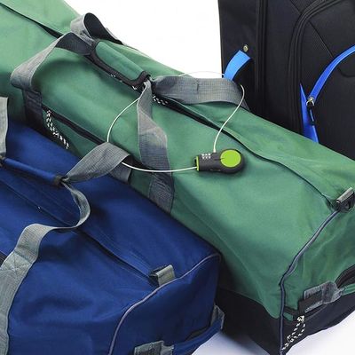Cable Luggage Lock | TSA Approved | Travel or Bike Lock | Set Your Combination | 30-inch Retractable Steel Cable | Green