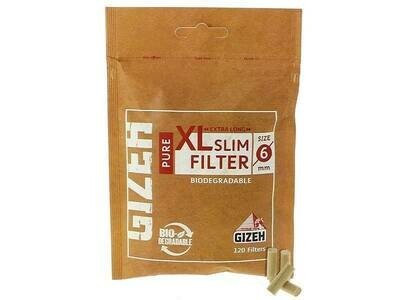 Фильтры для самокруток 6мм Gizeh XLSlim Biodegradable (120 шт)