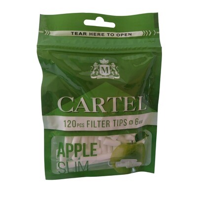 Фильтры для самокруток 6 мм Cartel Slim (120 шт) - Apple