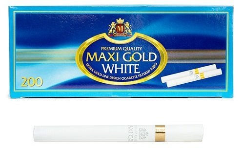 Гильзы сигаретные Maxi Gold White (200шт.)
