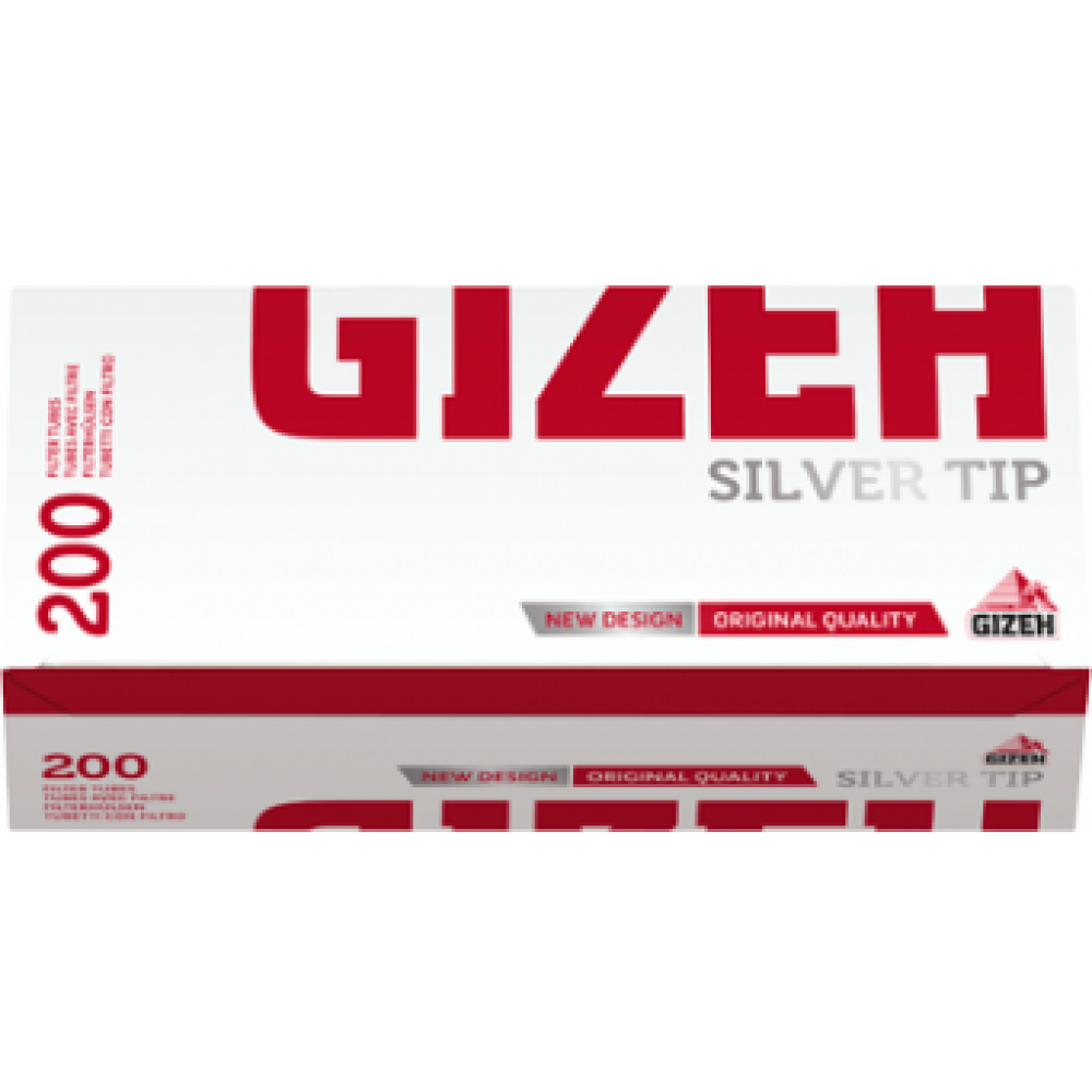 Сигаретные гильзы Gizeh Silver Tip с фильтром 200 шт