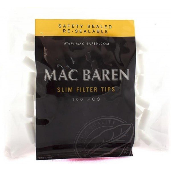 Фильтры для самокруток 6мм Mac Baren Slim 100 шт