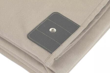 Kissenbezug Bio-Baumwolle 89% Silberanteil 11% 50 x 80 cm