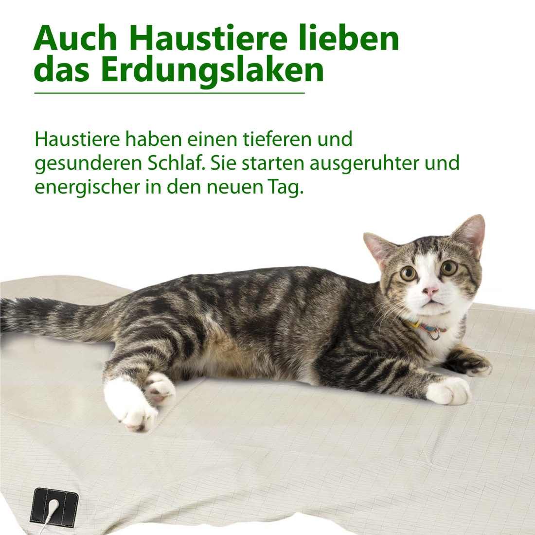 Erdungsprodukt: Kuscheldecke  Bio-Baumwolle 97% Silberanteil 3% 160 x 200 cm