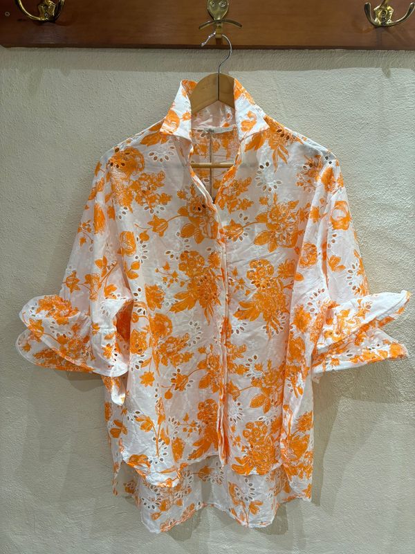 Blusa Estampada Naranja Paris