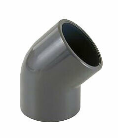 PVC limböj 45° - 63 mm