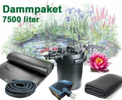 Näckrosdamm Start 7500 liter
