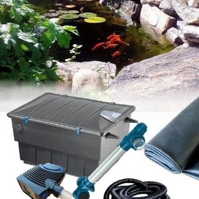 Fiskrik damm 10000 liter