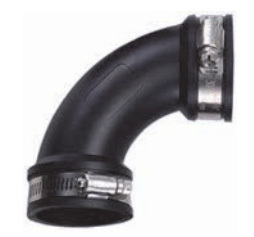 Flexibel böj 90° - 63 mm